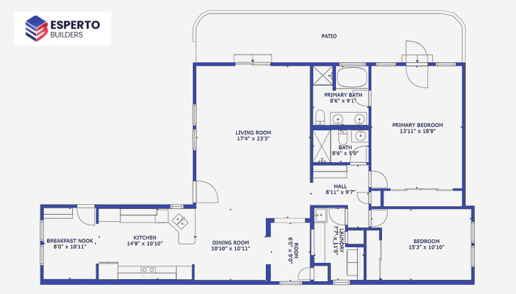 Medium Burlingame ADU Floor Plans